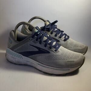 Brooks Adrenaline Gts 22 Stability Shoe Women's 8.5b Gray Blue Running
